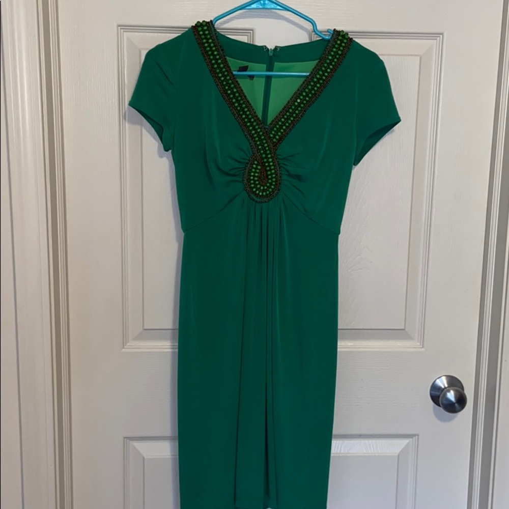 Shortsleeved Green Dress